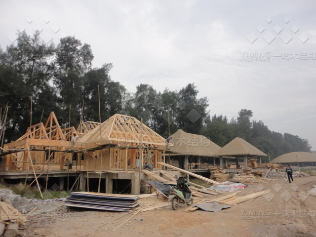 温州灵昆镇生态庄园木屋展示1