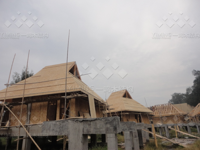 温州灵昆镇生态庄园木屋展示1