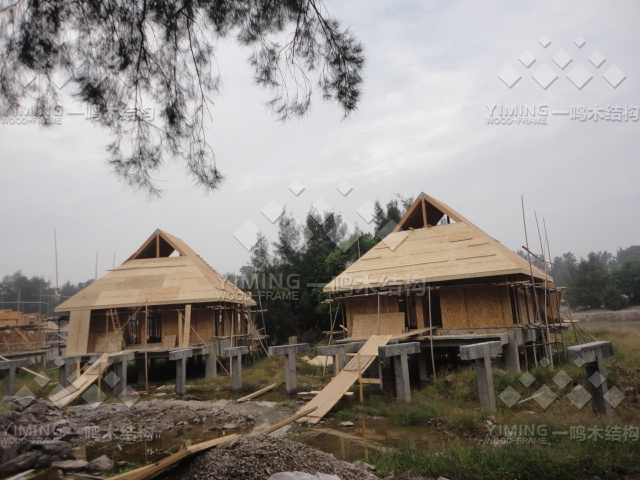 温州灵昆镇生态庄园木屋展示1