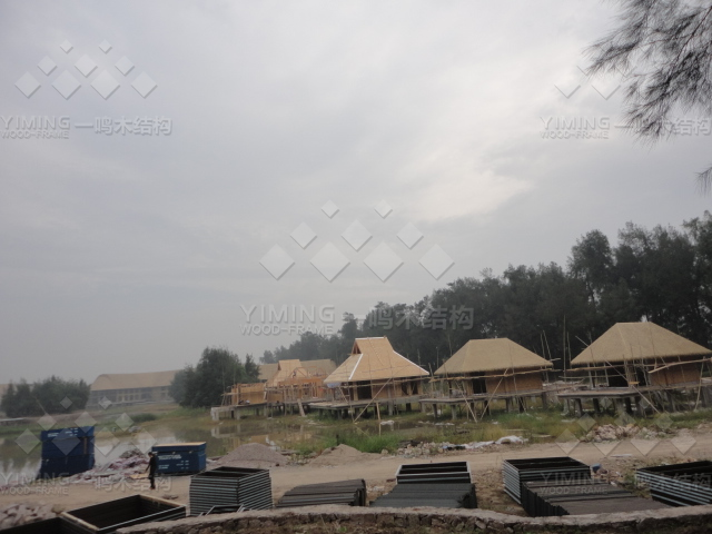 温州灵昆镇生态庄园木屋展示1